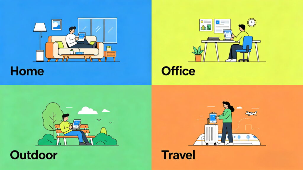 Multi-scenario usage illustration